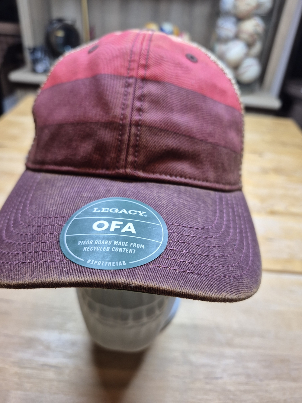 Legacy Men's Two-Tone Red/Burgundy Baseball Cap